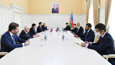 Şahin Mustafayev Rusiya şirkətlərinin rəhbərliyi ilə görüşdü