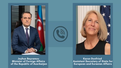 Ceyhun Bayramov Dövlət Katibinin köməkçisi ilə DANIŞDI