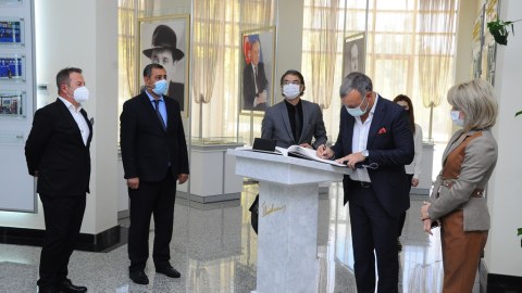 Türkiyəli iş adamları Naftalanda - Fotolar