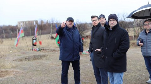 İsrailin Azərbaycandakı səfiri Ağdamda - FOTO