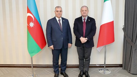 Əli Nağıyev İtaliya Maliyyə Qvardiyasının baş komandanı ilə görüşdü