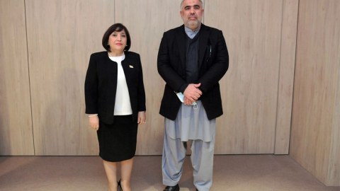 Sahibə Qafarova pakistanlı həmkarı ilə GÖRÜŞDÜ
