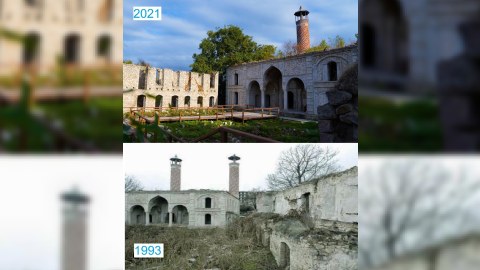 Aşağı Gövhərağa məscidi bərpa olunur
