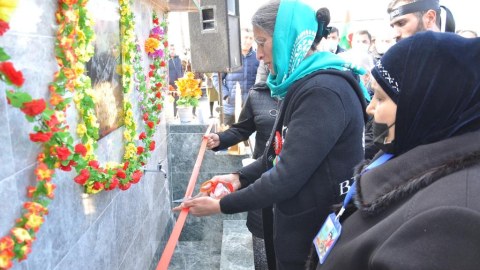 Şəhid bulağının açılışı olub