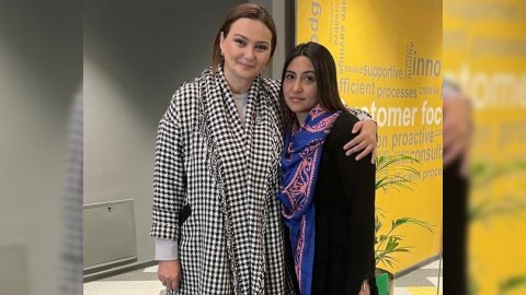 Qənirə Paşayeva şəhid mayorun xanımına nə dedi...