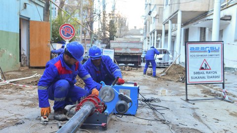 “Azərsu” Səbaildə yeni layihəyə başlayır