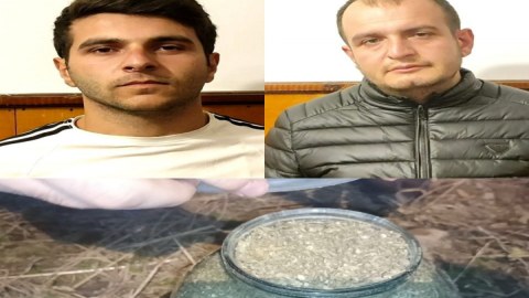 Astarada torpağa basdırılmış narkotik aşkarlandı