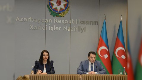 Xarici işlər nazirinin müavini brifinq keçirir - CANLI