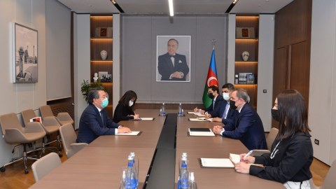 Ceyhun Bayramov Koreya səfiri ilə GÖRÜŞDÜ