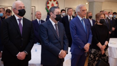 Rusiyadakı səfirlikdə Heydər Əliyev anıldı - FOTOLAR