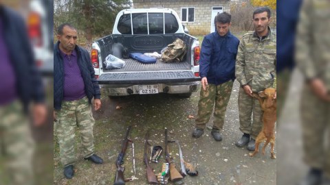 Qanunsuz ov edənlər saxlanıldı