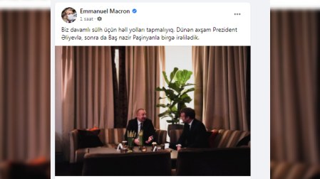 Fransa prezidentindən Azərbaycan dilində PAYLAŞIM