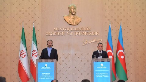 Azərbaycan və İran XİN başçıları mətbuat konfransı keçirir - VİDEO