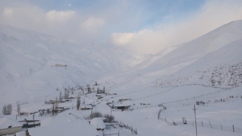 Qubaya qar yağıb - FOTOLAR