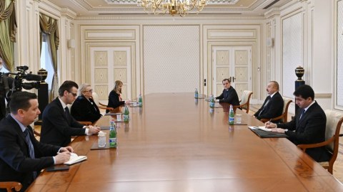 Prezident xanım naziri qəbul edib