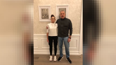 Mehriban Əliyeva Prezidentin maraqlı görüntüsünü paylaşdı - VİDEO