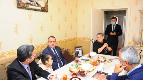 Naftalanda Şəhid ailələri ziyarət edilib