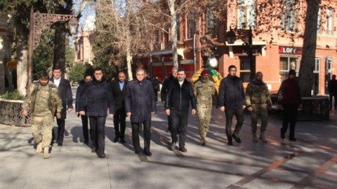 Gəncədə şəhid ailələri diqqətdə saxlanılır - Fotolar