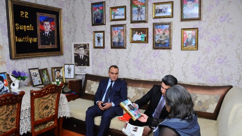 Naftalanda Şəhid ailələri ziyarət olunur