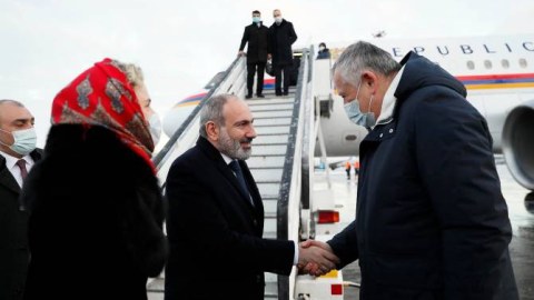 Paşinyan da Rusiyaya getdi  