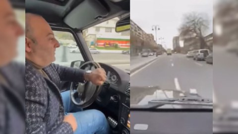 Bakıda “Gelandewagen” sürücüsü kasıbları təhqir etdi - VİDEO