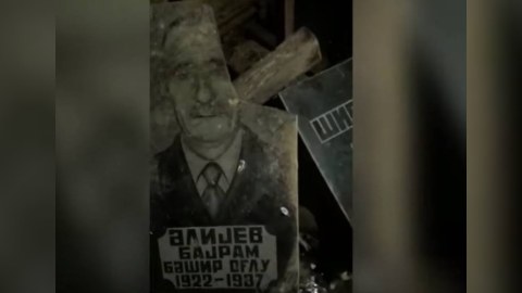 Hadrutda zirzəmidə azərbaycanlıların qəbir daşları tapıldı - VİDEO