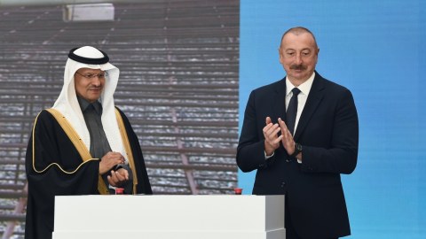 İlham Əliyev təməlqoyma mərasimində - FOTOLAR