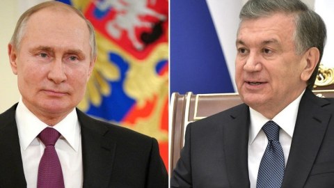 Putin özbəkistanlı həmkarı ilə DANIŞDI
