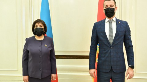 Sahibə Qafarova monteneqrolu həmkarı ilə GÖRÜŞDÜ