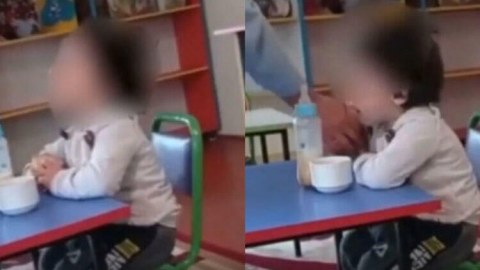 Tərbiyəçi döydüyü uşağın ailəsindən ÜZR İSTƏMƏDİ