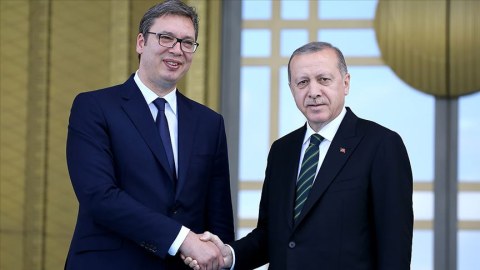 Vuçiç Türkiyəyə getdi - Prezidentlər görüşür