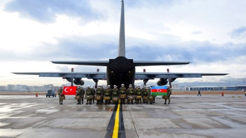 Hərbçilərimiz Türkiyədə təlimlərə qatıldılar - FOTO