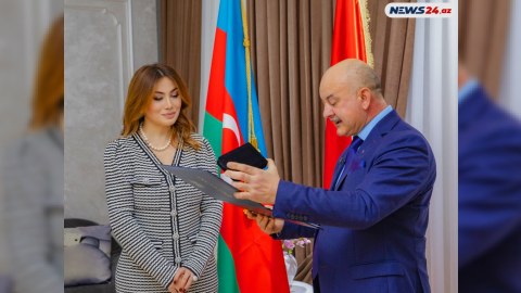 Azərbaycanda Avropa "Şərəf" ordeninə İLK DƏFƏ Ruhi Əliyeva layiq görüldü