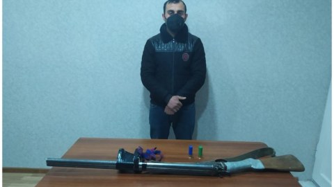 Qanunsuz ov edən şəxs saxlanıldı