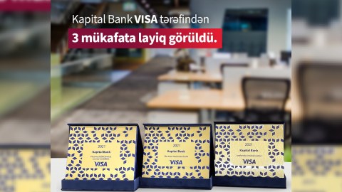 Kapital Bank Visa-nın 3 mükafatına layiq görülüb