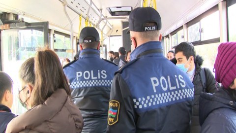Avtobusda maska taxmayanlar CƏRİMƏLƏNDİ