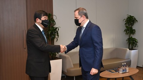 Ceyhun Bayramov baş katiblə müzakirə apardı - YENİLƏNİB