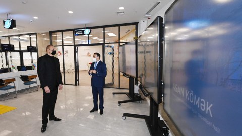 Prezident sərhədlə bağlı mühafizə skaneri ilə tanış olub