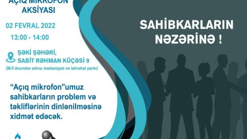 “Azəriqaz” Şəkidə “Açıq mikrofon” aksiyası keçirəcək