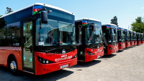 Ölkəyə 213 yeni avtobus gətirilib