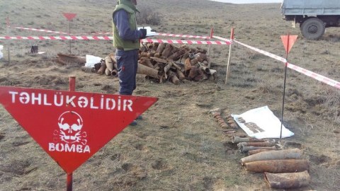 Ötən ay aşkarlanan minaların sayı açıqlandı