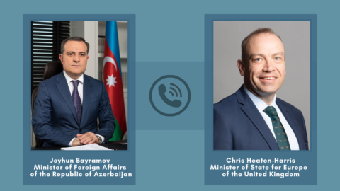 Ceyhun Bayramov britaniyalı nazirlə danışıqlar apardı