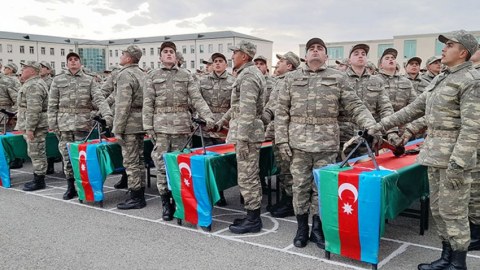 Orduda andiçmə mərasimləri keçirildi - VİDEO