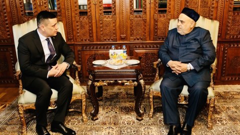 Şeyx Türkmənistan səfiri ilə görüşüb - FOTO