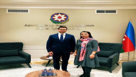 İsrail səfiri Leyla Abdullayeva ilə görüşüb