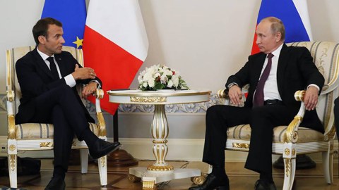 Putin Makronla Qarabağı müzakirə etdi - VİDEO