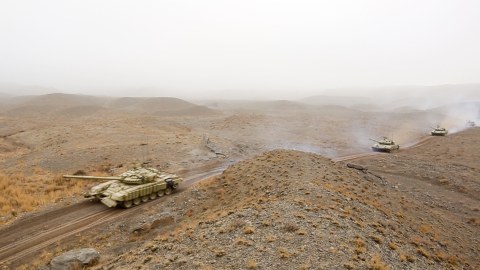 Naxçıvanda tank bölməsi qəfil yoxlanıldı - FOTO+VİDEO