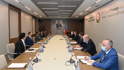 İraq nümayəndə heyəti Ceyhun Bayramovun qəbulunda