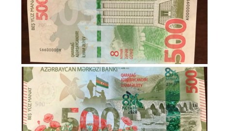 500 manatlıqların 22 faizi dövriyyədədir