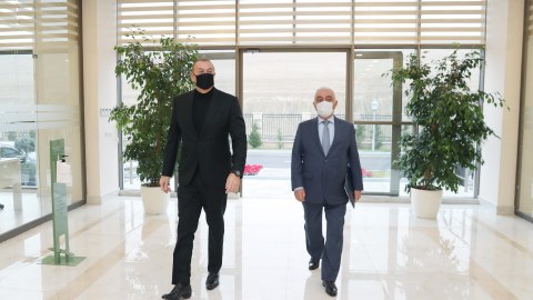 Prezident “Qobu” stansiyasının açılışında - FOTOLAR